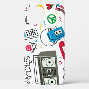 Vintage Doodle-Kollektion der 80er Jahre. Case-Mate iPhone Hülle