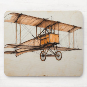 Vintage Doppeldecker Mousepad