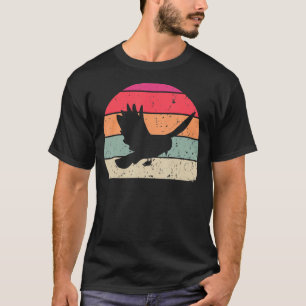 Vintage Dove Retro Dove Silhouette Niedlich Bird 6 T-Shirt