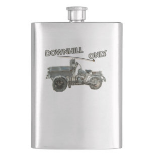 Vintage-Downhill-Motorrad Flachmann