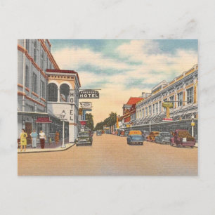 Vintage Downtown Ft. Myers FL  Postkarte