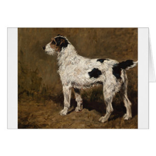 Vintage - Drahthaar-Foxterrier-Hund,