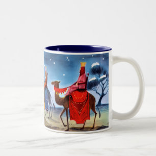 Vintage drei kluge Mann-Tasse Zweifarbige Tasse