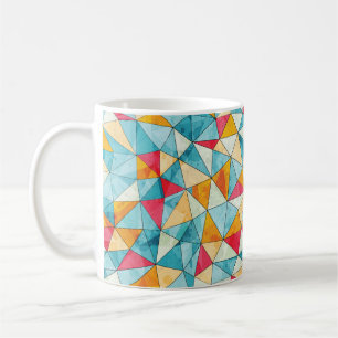 Vintage Dreiecke nahtlos mit gr Kaffeetasse