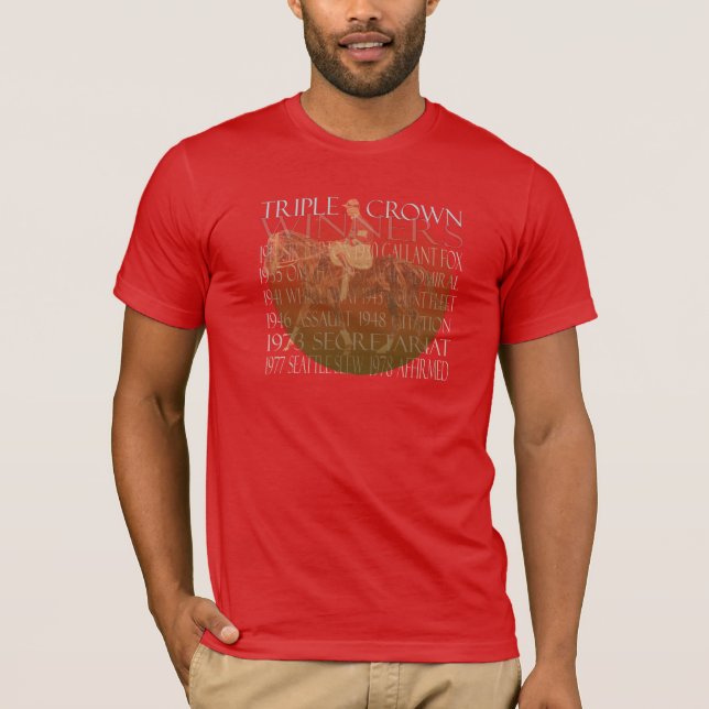 Vintage dreifache Kronen-Sieger T-Shirt (Vorderseite)