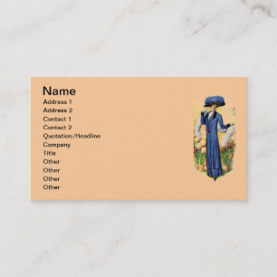 Vintage Dress Business Card Visitenkarte