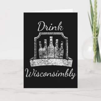 Vintage - Drink Wisconsimbly - St. Patrick's  Karte