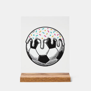 Vintage Dripping Icing Fußball T-Shirt (2)_1 Acrylschild