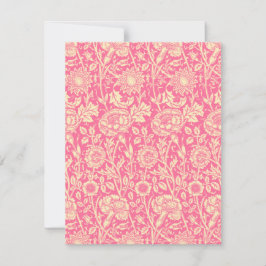 Vintage Druckausgabe in Rosa und Creme