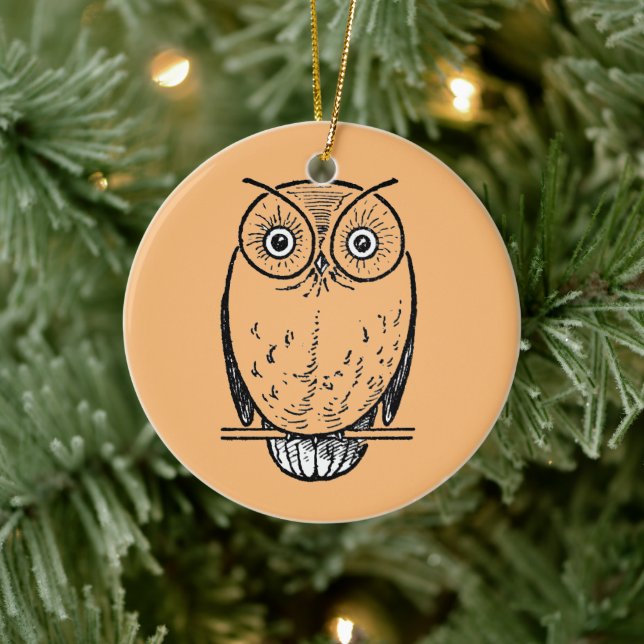 Vintage Druckhäute Keramik Ornament (Baum)