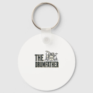 Vintage Drumfather Drummer Zitat Vektor Design_1 Schlüsselanhänger