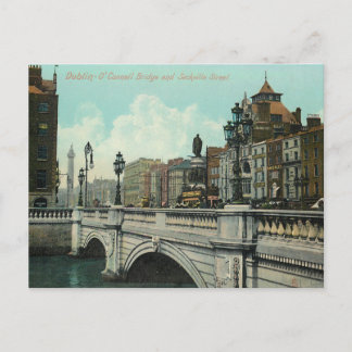 Vintage Dubliner Brücke Postkarte