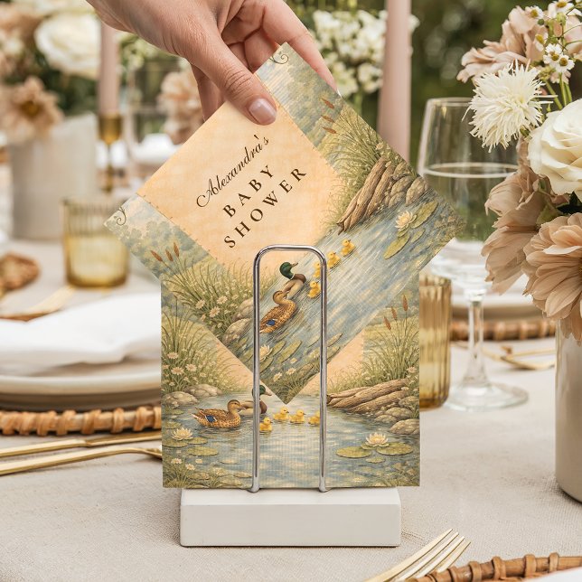 Vintage Duck Baby Shower Serviette (Von Creator hochgeladen)