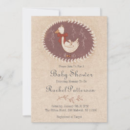 Vintage Duckling Einladung