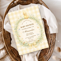 Vintage Duckling Floral Baby Shower