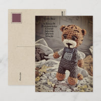 Vintage Dungarees Teddy Bar Symbolik Zitat Niedlic