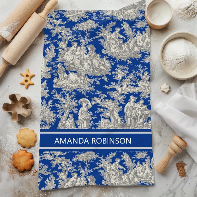 Vintage, dunkelblaue Joule Geschirrtuch (Von Creator hochgeladen)