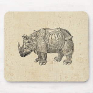 Vintage Durer Nashorn Mousepad
