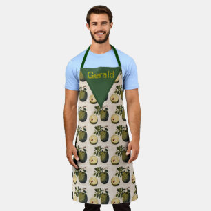 Vintage Durian Frucht und Folage Personalisiert Schürze