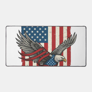 Vintage Eagle Flag Vector Patriotic Shirt Design_1