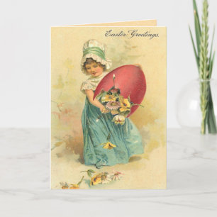 Vintage Easter Card Feiertagskarte