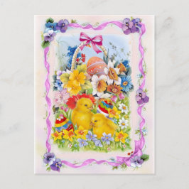 Vintage easter card feiertagspostkarte