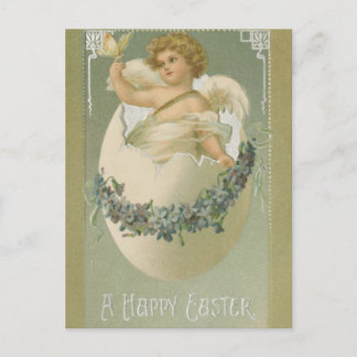 Vintage Easter Cherub Feiertagspostkarte