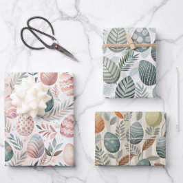 Vintage Easter Eggs Geschenkpapier Set