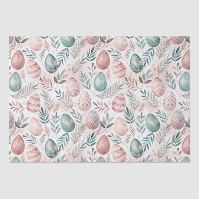 Vintage Easter Eggs Seidenpapier (Vorderseite)