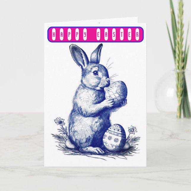 Vintage Easter Karte (Vorderseite)