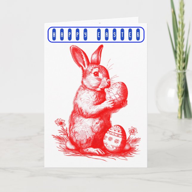 Vintage Easter Karte (Vorderseite)