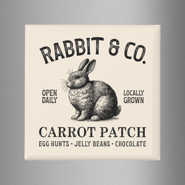 Vintage Easter Rabbit  Magnet (Von Creator hochgeladen)