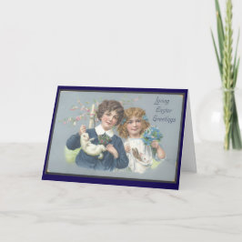 Vintage Easter Retro Greeting Nostalgia Springtime Karte