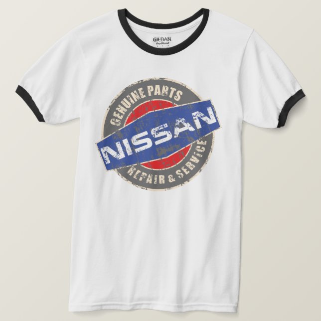 Vintage echte Teile Nissans T-Shirt (Design vorne)