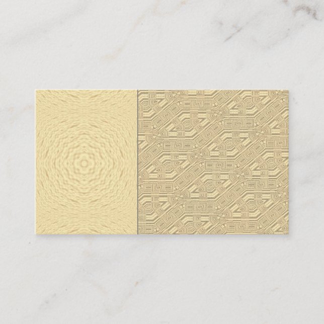 Vintage egypische Goldkarte Visitenkarte (Vorderseite)