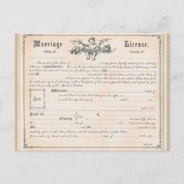 Vintage Eheschließungskarte Postkarte