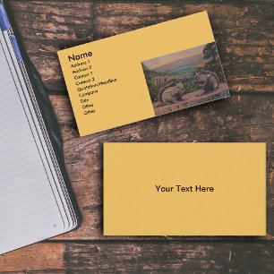 Vintage Eichhörnchen Bergszene Visitenkarte