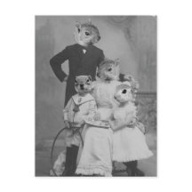 Vintage Eichhörnchenfamilie