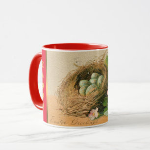 Vintage Eier Osterferien Tasse
