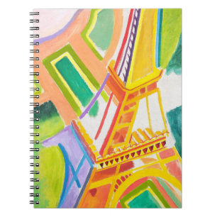 Vintage Eiffelturm-Kunst von Robert Delaunay Notizblock