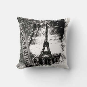 Vintage Eiffelturm Paris #3 - Kissen