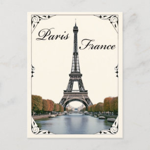 Vintage Eiffelturm Paris Frankreich Reise Postkarte