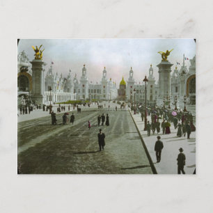 Vintage Eiffelturm Postkarte