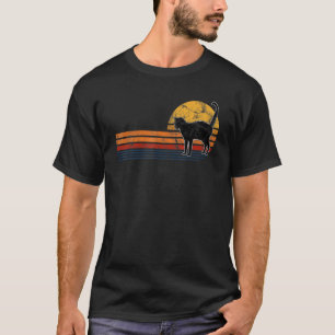Vintage Eighties Style Katze Retro abgenutzt Katze T-Shirt