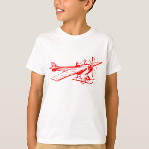 Vintage-Eindecker - Rot T-Shirt