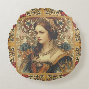 Vintage, Eine schöne und elegante Adlige Rundes Kissen