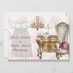 Vintage Einladung von Mädchen