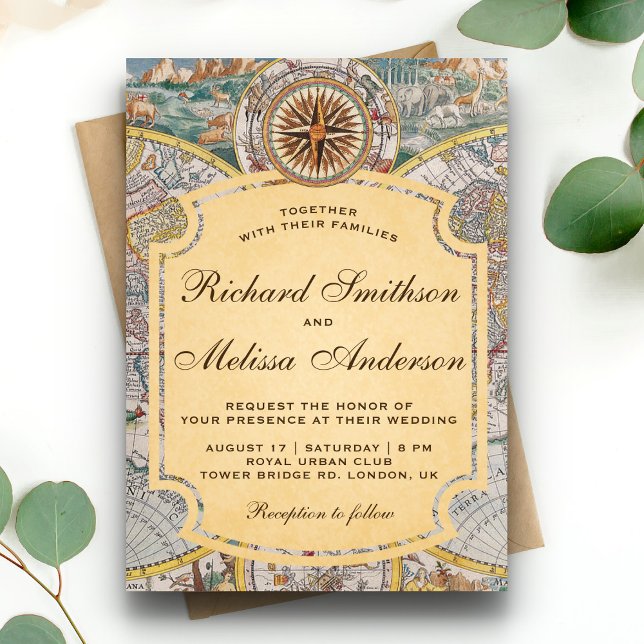 Vintage Einladung zur Hochzeitsfeier (Von Creator hochgeladen)