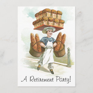 Vintage Einladungen für Bäckerei