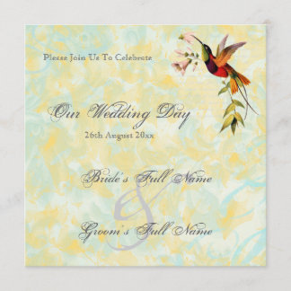 Vintage Einladungen für Hochzeiten bei Hummingbird
